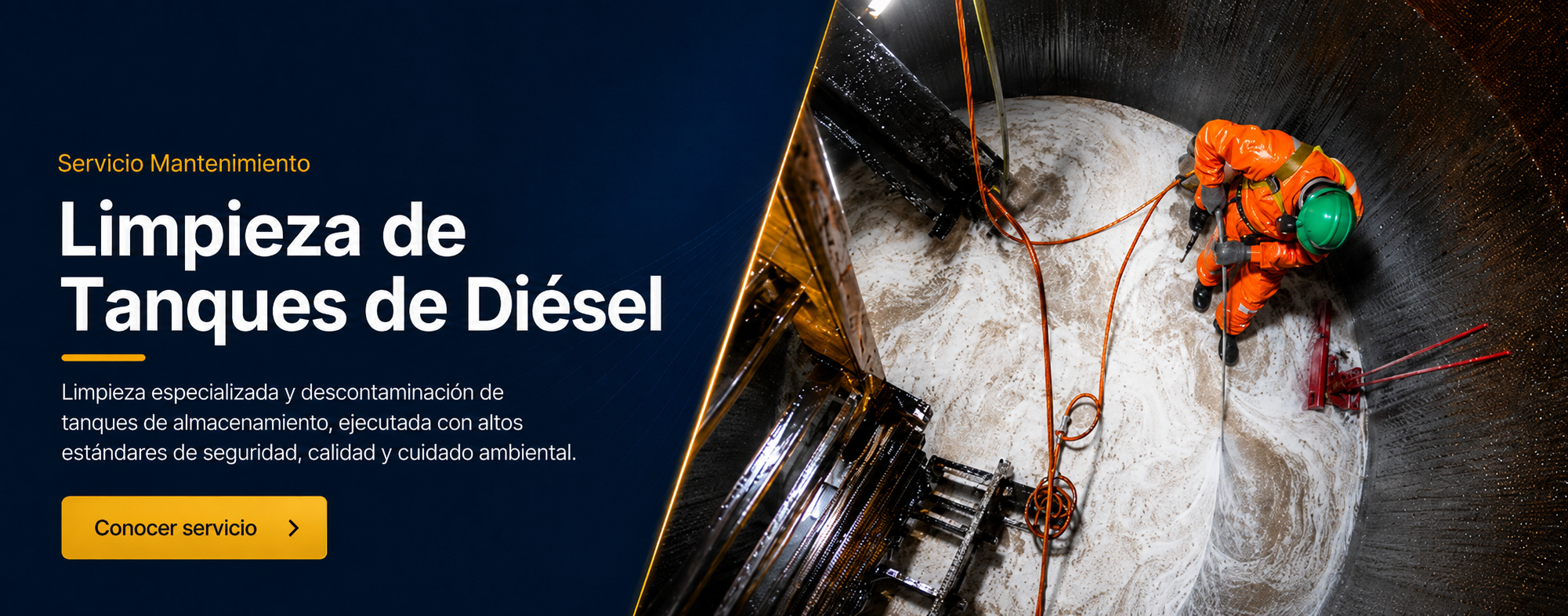 Limpieza de tanques de diésel