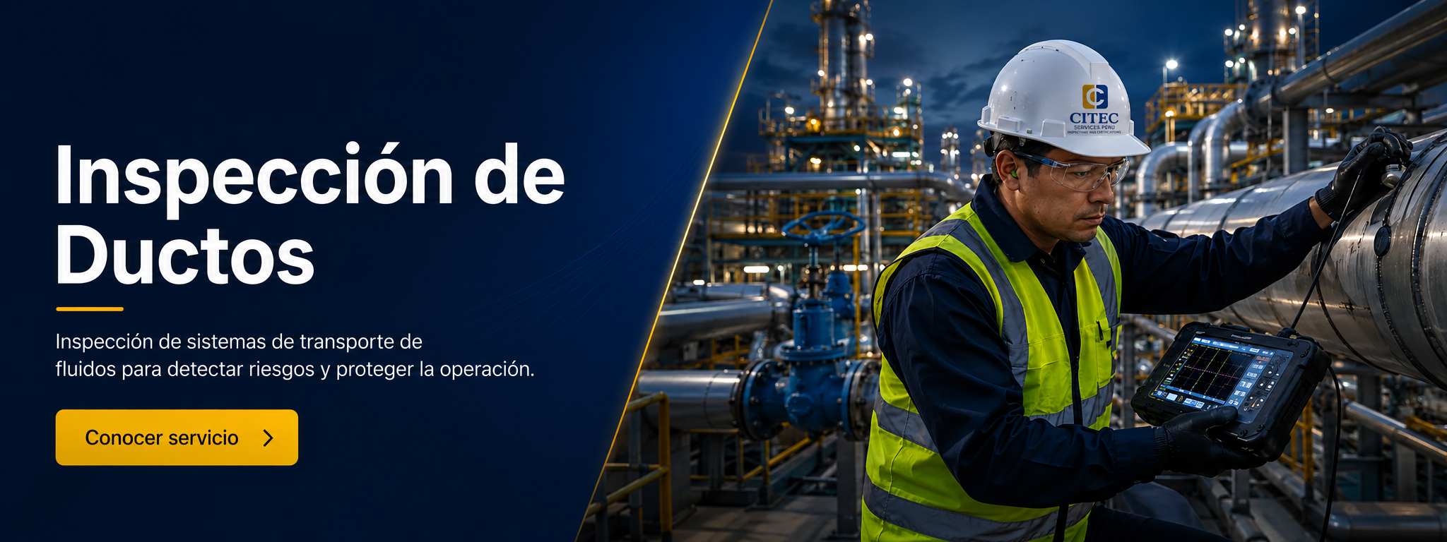 Inspección de ductos industriales